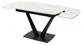 Стол ALATRI 120 MATT WHITE MARBLE SOLID CERAMIC / BLACK, ®DISAUR в Нижневартовске - niznevartovsk.ok-mebel.com | фото 9