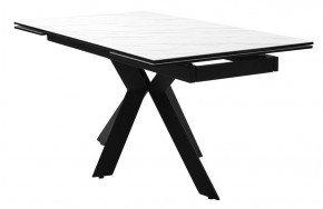 Стол BELLUNO 160 MARBLES KL-99 Белый мрамор матовый, итальянская керамика/ черный каркас, ®DISAUR в Нижневартовске - niznevartovsk.ok-mebel.com | фото 2