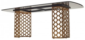 Стол CHIAVARI 220 KL-188 Контрастный мрамор матовый, итальянская керамика / Шампань, ®DISAUR в Нижневартовске - niznevartovsk.ok-mebel.com | фото 5