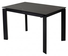 Стол CORNER 120 MATT BLACK MARBLE SOLID CERAMIC / BLACK, ®DISAUR в Нижневартовске - niznevartovsk.ok-mebel.com | фото