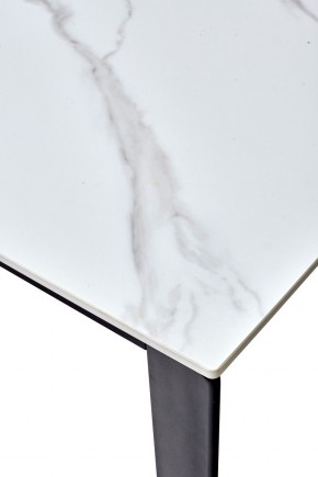 Стол CORNER 120 MATT WHITE MARBLE SOLID CERAMIC / BLACK, ®DISAUR в Нижневартовске - niznevartovsk.ok-mebel.com | фото 3