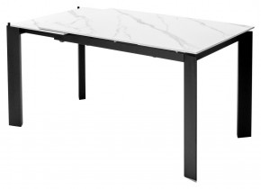 Стол CORNER 120 MATT WHITE MARBLE SOLID CERAMIC / BLACK, ®DISAUR в Нижневартовске - niznevartovsk.ok-mebel.com | фото 4