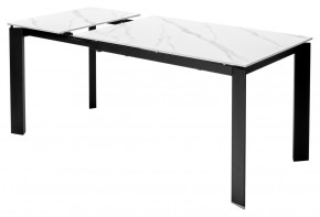 Стол CORNER 120 MATT WHITE MARBLE SOLID CERAMIC / BLACK, ®DISAUR в Нижневартовске - niznevartovsk.ok-mebel.com | фото 5