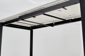 Стол CORNER 120 MATT WHITE MARBLE SOLID CERAMIC / BLACK, ®DISAUR в Нижневартовске - niznevartovsk.ok-mebel.com | фото 9