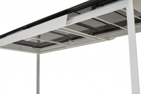 Стол CREMONA 140 MATTE STATUARIO Белый мрамор матовый, керамика/ белый каркас, ®DISAUR в Нижневартовске - niznevartovsk.ok-mebel.com | фото 2