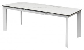 Стол CREMONA 140 MATTE STATUARIO Белый мрамор матовый, керамика/ белый каркас, ®DISAUR в Нижневартовске - niznevartovsk.ok-mebel.com | фото 4