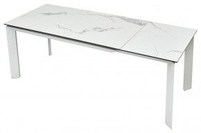 Стол CREMONA 140 MATTE STATUARIO Белый мрамор матовый, керамика/ белый каркас, ®DISAUR в Нижневартовске - niznevartovsk.ok-mebel.com | фото 5