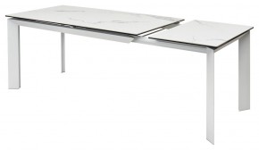 Стол CREMONA 140 MATTE STATUARIO Белый мрамор матовый, керамика/ белый каркас, ®DISAUR в Нижневартовске - niznevartovsk.ok-mebel.com | фото 6