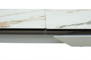 Стол CREMONA 160 KL-188 Контрастный мрамор / белый каркас, ®DISAUR в Нижневартовске - niznevartovsk.ok-mebel.com | фото 5