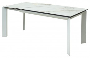Стол CREMONA 160 KL-188 Контрастный мрамор / белый каркас, ®DISAUR в Нижневартовске - niznevartovsk.ok-mebel.com | фото 7