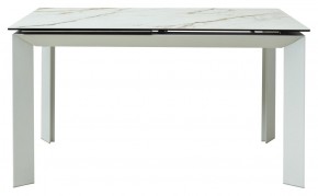 Стол CREMONA 160 KL-188 Контрастный мрамор / белый каркас, ®DISAUR в Нижневартовске - niznevartovsk.ok-mebel.com | фото 5