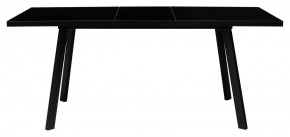 Стол ФИН 120 Черный, стекло/ Черный каркас М-City в Нижневартовске - niznevartovsk.ok-mebel.com | фото 1