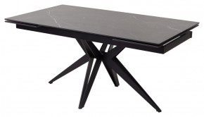 Стол FORIO 160 MATT BLACK MARBLE SOLID CERAMIC / BLACK, ®DISAUR в Нижневартовске - niznevartovsk.ok-mebel.com | фото