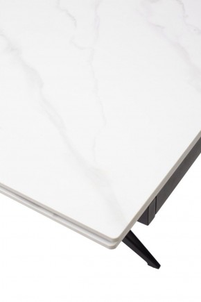 Стол FORIO 160 MATT WHITE MARBLE SOLID CERAMIC / BLACK, ®DISAUR в Нижневартовске - niznevartovsk.ok-mebel.com | фото 9