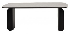 Стол NORD 200 TL-102 Бежевый мрамор, испанская керамика / черный каркас, ®DISAUR в Нижневартовске - niznevartovsk.ok-mebel.com | фото 4