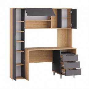 Стол рабочий 12.95 N Комфорт (Дуб сонома, Темно - серый U2601) в Нижневартовске - niznevartovsk.ok-mebel.com | фото 2
