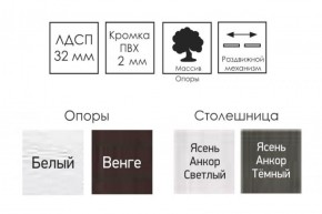 Стол раскладной Ялта-2 (опоры массив резной) в Нижневартовске - niznevartovsk.ok-mebel.com | фото 4