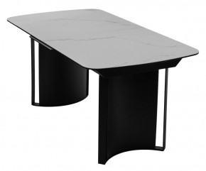 Стол RASMUS 160 TL-45 Белый мрамор, испанская керамика / черный каркас, ®DISAUR в Нижневартовске - niznevartovsk.ok-mebel.com | фото 3