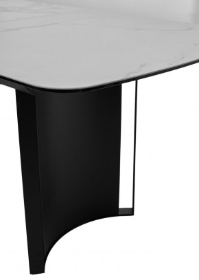 Стол RASMUS 160 TL-45 Белый мрамор, испанская керамика / черный каркас, ®DISAUR в Нижневартовске - niznevartovsk.ok-mebel.com | фото 7