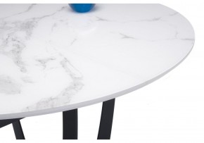 Стол стеклянный Венера белый мрамор / графит в Нижневартовске - niznevartovsk.ok-mebel.com | фото 5