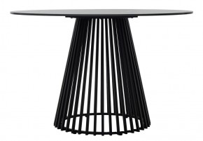Стол TERNI 120 MATT BLACK MARBLE SOLID CERAMIC Черный мрамор матовый, керамика /Черн.каркас, ®DISAUR в Нижневартовске - niznevartovsk.ok-mebel.com | фото 7
