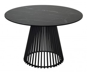 Стол TERNI 120 MATT BLACK MARBLE SOLID CERAMIC Черный мрамор матовый, керамика /Черн.каркас, ®DISAUR в Нижневартовске - niznevartovsk.ok-mebel.com | фото 8