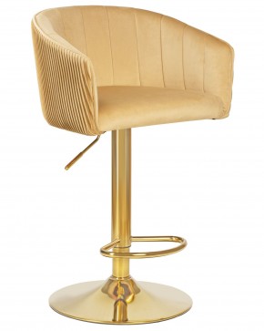 Стул барный DOBRIN DARCY GOLD, песочный велюр (1922-3) в Нижневартовске - niznevartovsk.ok-mebel.com | фото