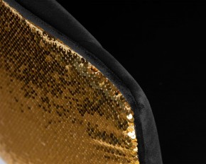 Стул барный DOBRIN DARCY GOLD SHINY, черный велюр с золотыми пайетками в Нижневартовске - niznevartovsk.ok-mebel.com | фото 8