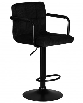 Стул барный DOBRIN KRUGER ARM BLACK, черный вельвет (LAR-E2041-52) в Нижневартовске - niznevartovsk.ok-mebel.com | фото 2