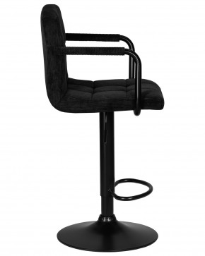 Стул барный DOBRIN KRUGER ARM BLACK, черный вельвет (LAR-E2041-52) в Нижневартовске - niznevartovsk.ok-mebel.com | фото 3
