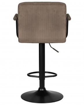 Стул барный DOBRIN KRUGER ARM BLACK, какао вельвет (LAR-E2041-05) в Нижневартовске - niznevartovsk.ok-mebel.com | фото 5