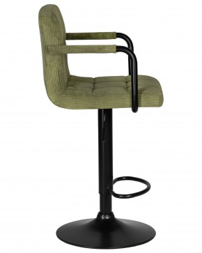 Стул барный DOBRIN KRUGER ARM BLACK, зеленый вельвет (LAR-E2041-7) в Нижневартовске - niznevartovsk.ok-mebel.com | фото 3