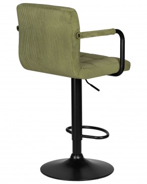 Стул барный DOBRIN KRUGER ARM BLACK, зеленый вельвет (LAR-E2041-7) в Нижневартовске - niznevartovsk.ok-mebel.com | фото 4