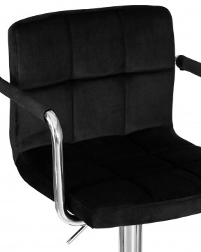 Стул барный DOBRIN KRUGER ARM, черный велюр (MJ9-101) в Нижневартовске - niznevartovsk.ok-mebel.com | фото 7