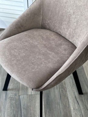 Стул CASA, 360 град. поворот. B5 Капучино, велюр / черный каркас,М-City в Нижневартовске - niznevartovsk.ok-mebel.com | фото 3