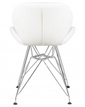 Стул обеденный DOBRIN BUTTERFLY CHROME, ножки хром, цвет белый в Нижневартовске - niznevartovsk.ok-mebel.com | фото 5