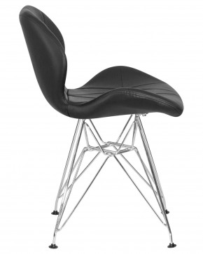 Стул обеденный DOBRIN BUTTERFLY CHROME, ножки хром, цвет чёрный в Нижневартовске - niznevartovsk.ok-mebel.com | фото 3