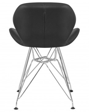 Стул обеденный DOBRIN BUTTERFLY CHROME, ножки хром, цвет чёрный в Нижневартовске - niznevartovsk.ok-mebel.com | фото 5