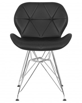Стул обеденный DOBRIN BUTTERFLY CHROME, ножки хром, цвет чёрный в Нижневартовске - niznevartovsk.ok-mebel.com | фото 7