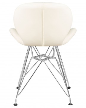Стул обеденный DOBRIN BUTTERFLY CHROME, ножки хром, цвет кремовый в Нижневартовске - niznevartovsk.ok-mebel.com | фото 5