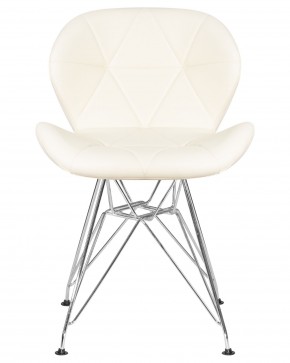 Стул обеденный DOBRIN BUTTERFLY CHROME, ножки хром, цвет кремовый в Нижневартовске - niznevartovsk.ok-mebel.com | фото 6