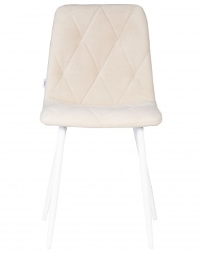Стул обеденный DOBRIN CHILLY ROMBO, Бежевый Simple 44, основание белое в Нижневартовске - niznevartovsk.ok-mebel.com | фото 6