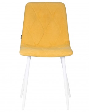 Стул обеденный DOBRIN CHILLY ROMBO, Горчичный Simple 15, основание белый в Нижневартовске - niznevartovsk.ok-mebel.com | фото 7
