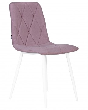 Стул обеденный DOBRIN CHILLY ROMBO, Лавандовый Simple 48, основание белый в Нижневартовске - niznevartovsk.ok-mebel.com | фото 2