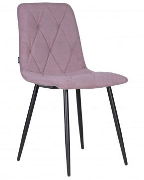 Стул обеденный DOBRIN CHILLY ROMBO, Лавандовый Simple 48, основание черное в Нижневартовске - niznevartovsk.ok-mebel.com | фото