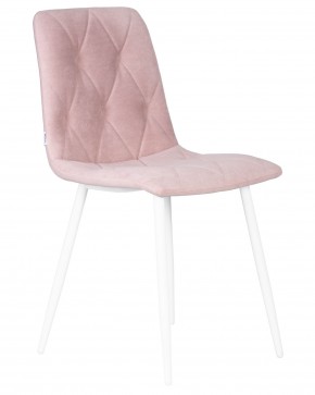 Стул обеденный DOBRIN CHILLY ROMBO, Розовый Simple 03, основание белый в Нижневартовске - niznevartovsk.ok-mebel.com | фото 2