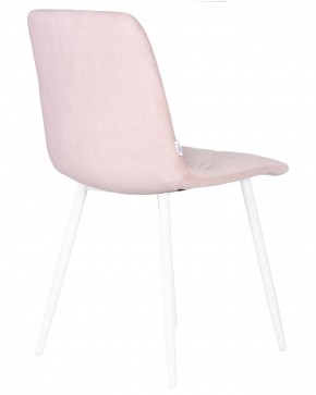 Стул обеденный DOBRIN CHILLY ROMBO, Розовый Simple 03, основание белый в Нижневартовске - niznevartovsk.ok-mebel.com | фото 4