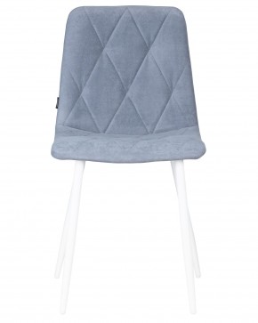 Стул обеденный DOBRIN CHILLY ROMBO, Серо-голубой Simple 26, основание белый в Нижневартовске - niznevartovsk.ok-mebel.com | фото 6