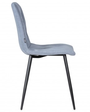 Стул обеденный DOBRIN CHILLY ROMBO, Серо-голубой Simple 26, основание черное в Нижневартовске - niznevartovsk.ok-mebel.com | фото 3