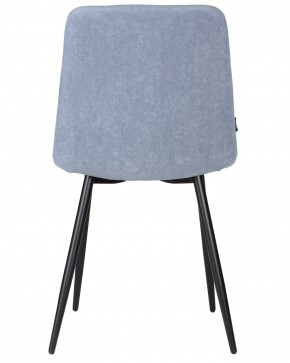 Стул обеденный DOBRIN CHILLY ROMBO, Серо-голубой Simple 26, основание черное в Нижневартовске - niznevartovsk.ok-mebel.com | фото 5